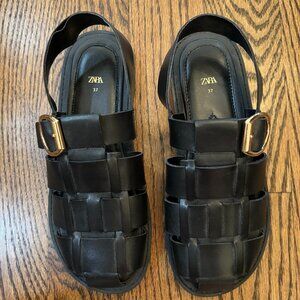 Zara Fisherman Sandals Size 37